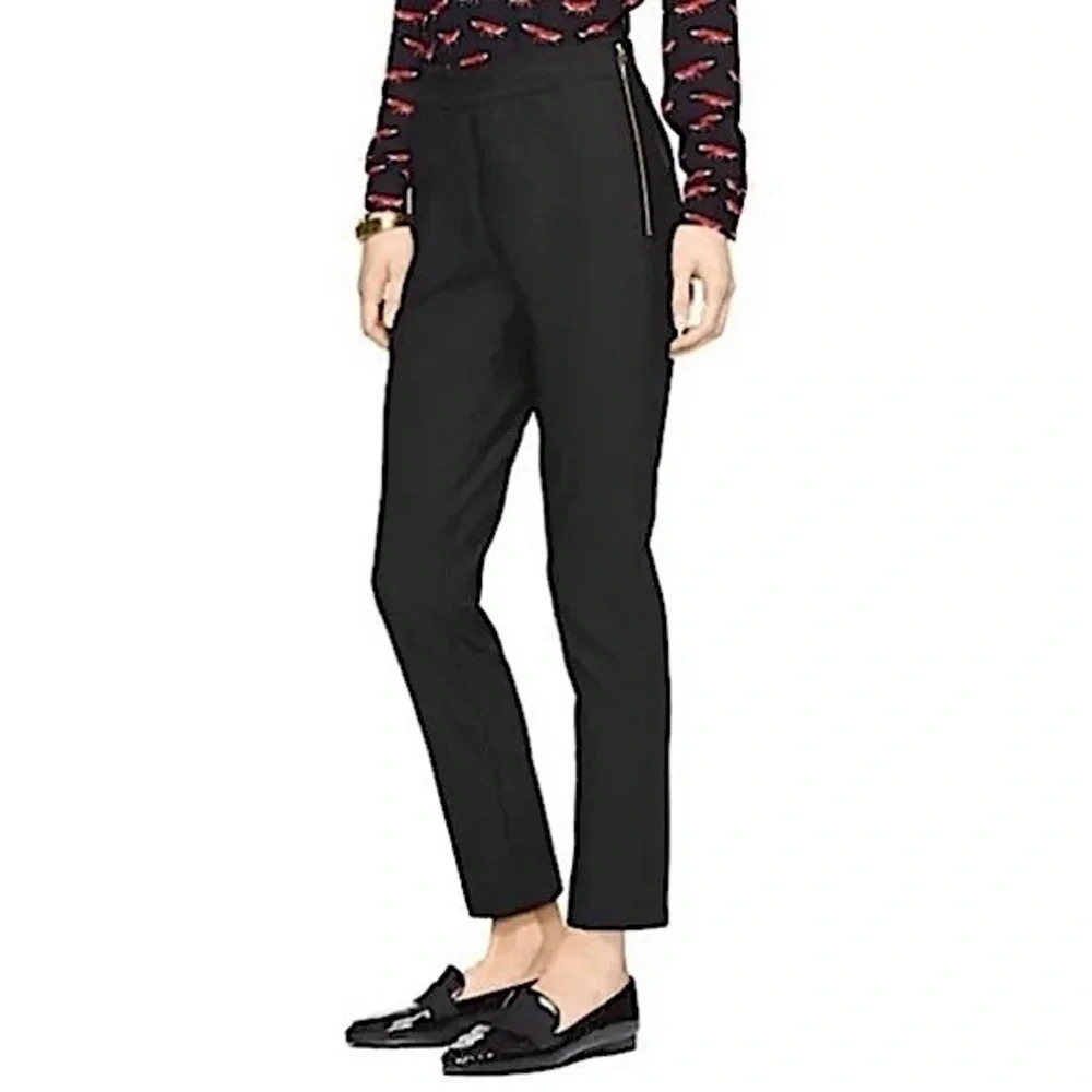 Kate Spade Blaze A Ankle Straight Leg Career Pants Black Size 6